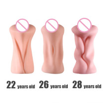 Jouets réalistes de vagin de sexe femelle de silicone de 3 âges pour l&#39;homme